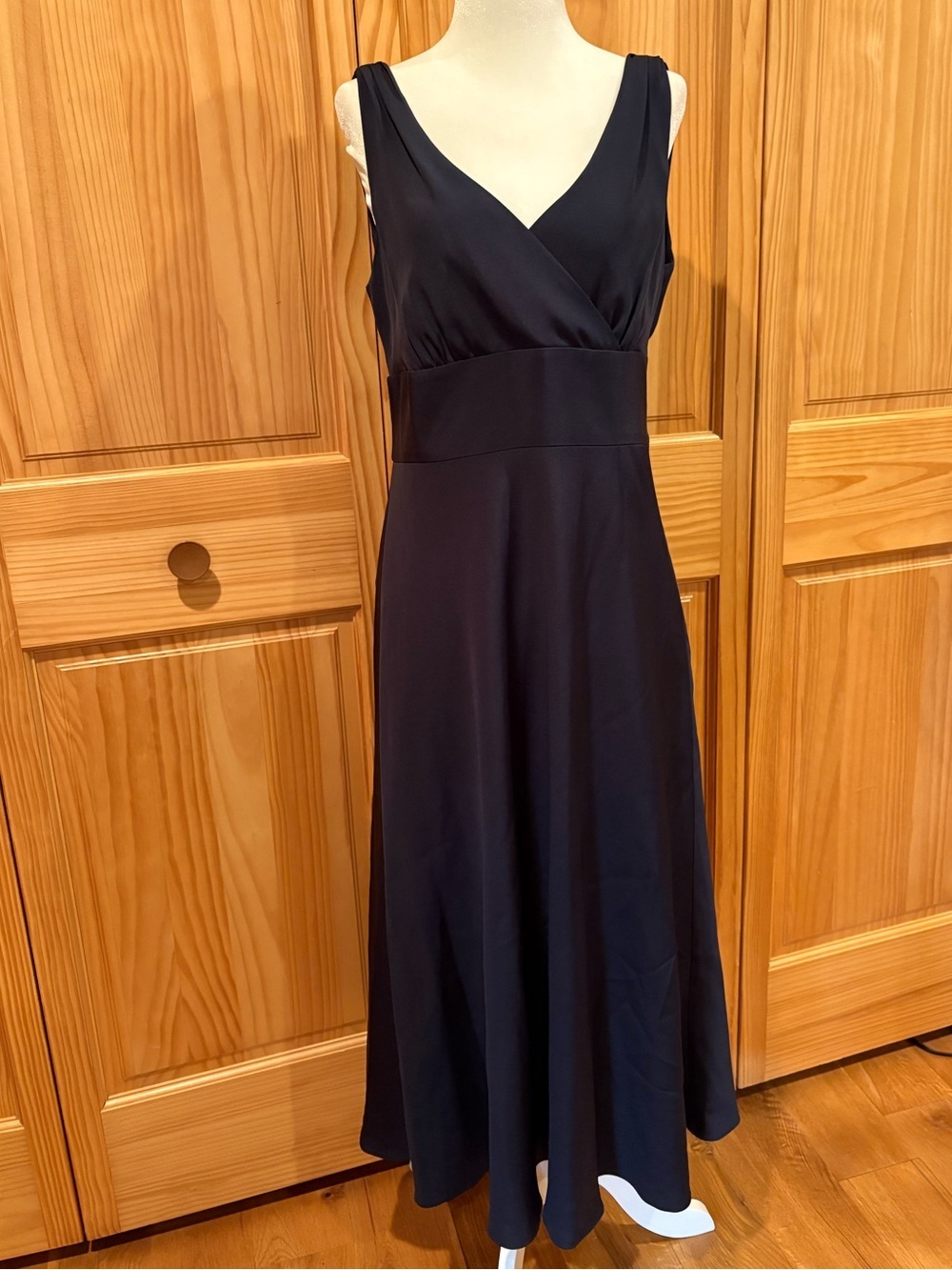 J.Crew Sophia Dress 100% silk women’s T10 NWT Navy Blue